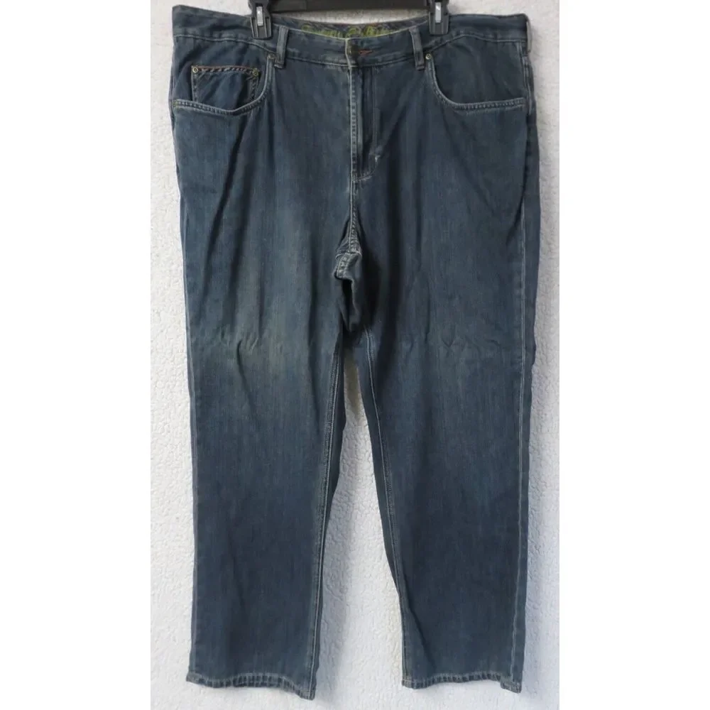 Mens Tommy Bahama Jeans Size 42x30 Cotton Tencel Lyocell Blue Pants Classic 1517